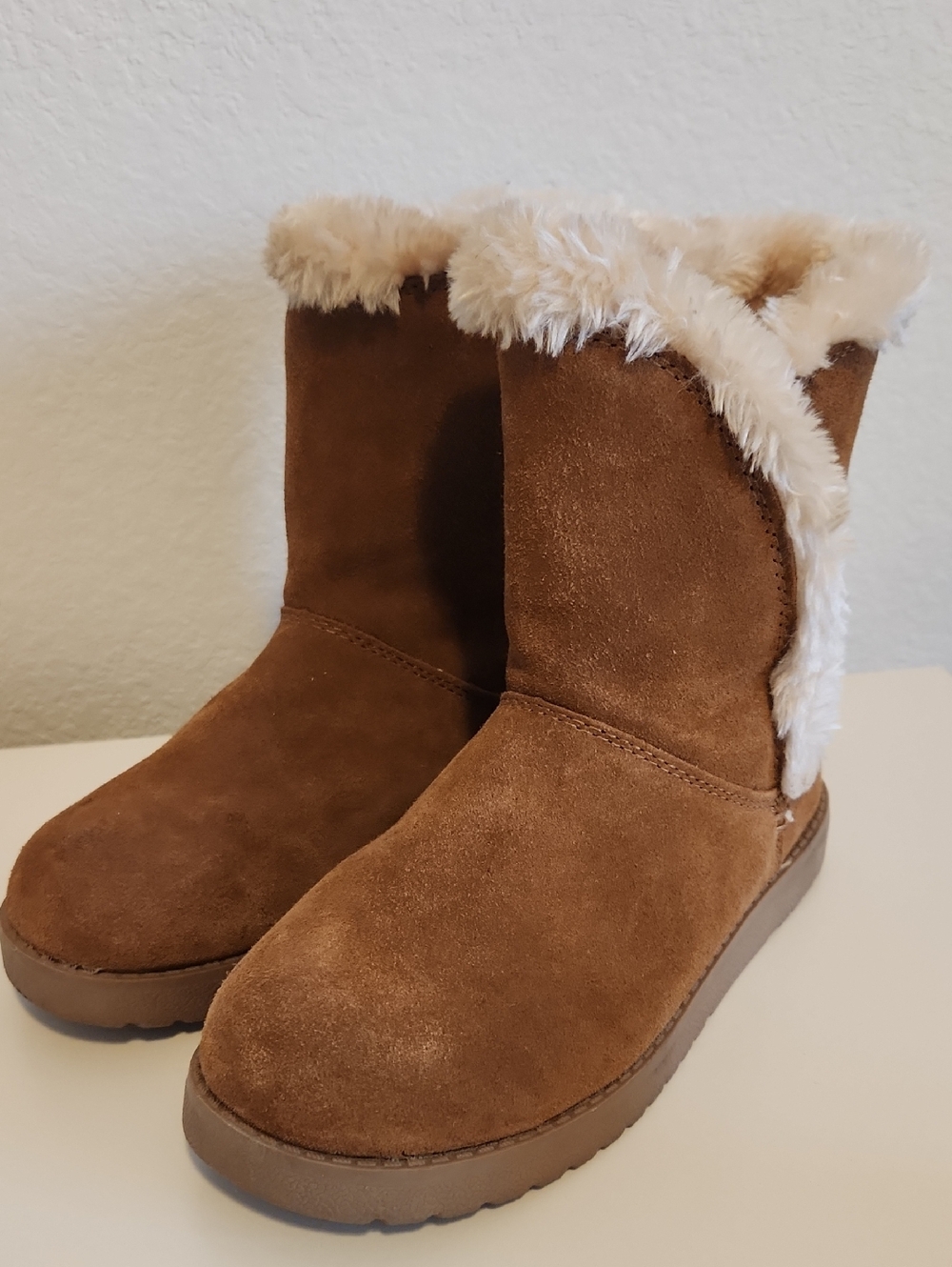 Cozy Brown Faux Fur Lined Winter Boots